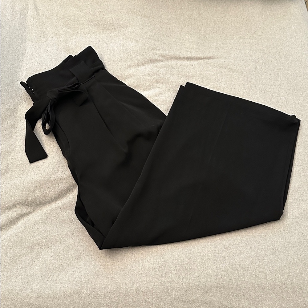 Black High-Waisted Trousers
